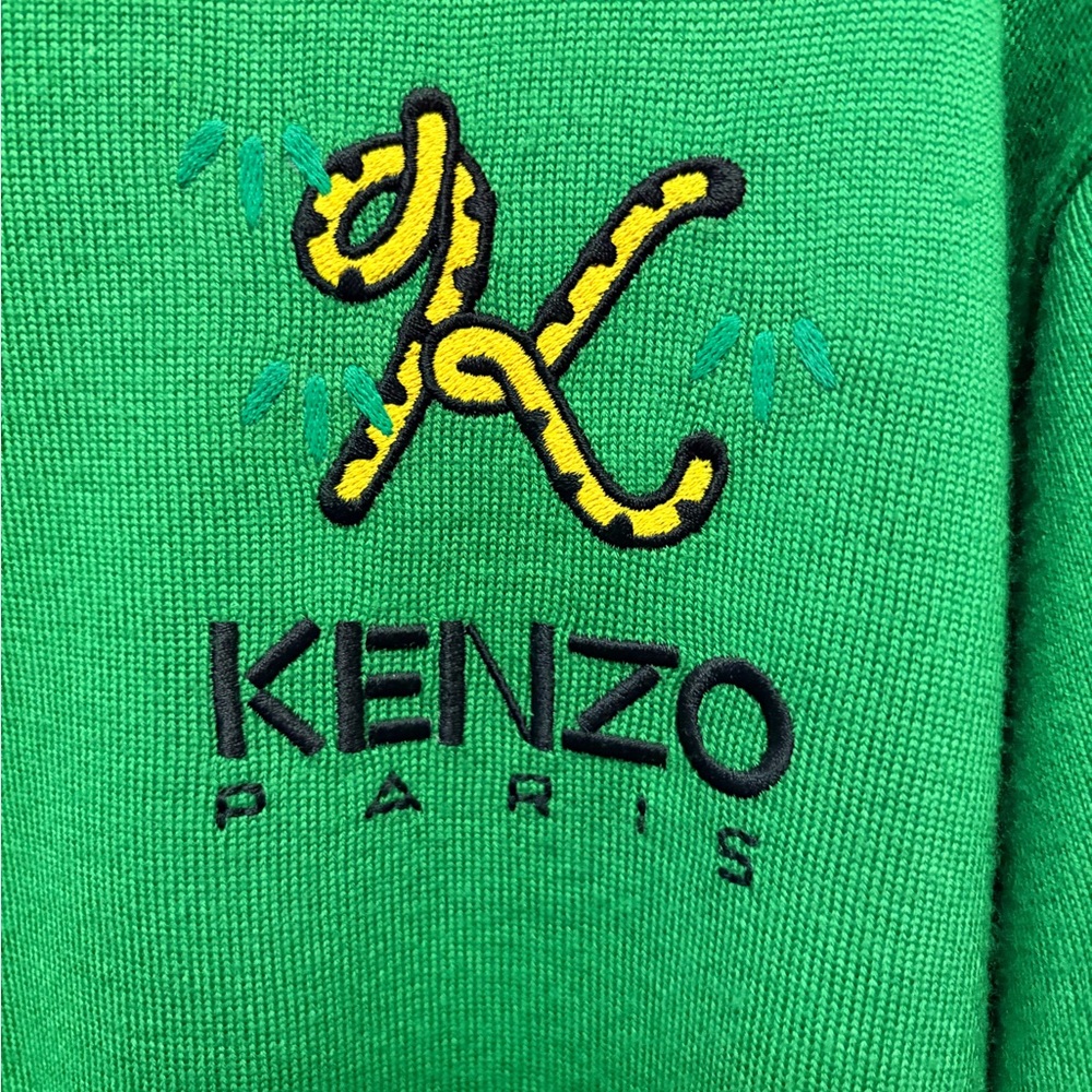 KENZO 100% Wool Tiger Tail K Logo Sweater - Picture 3 of 7